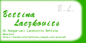 bettina laczkovits business card